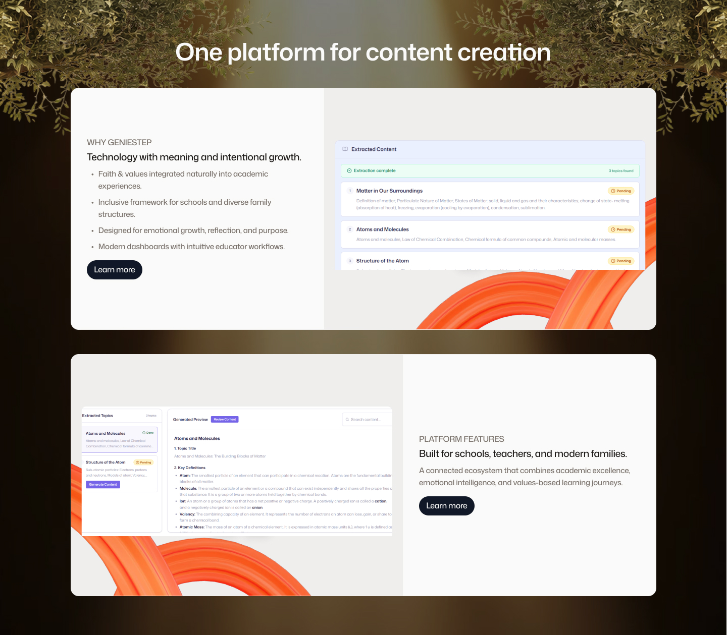 One platform for content creation